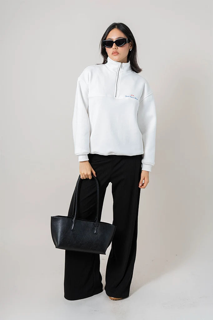 BUZO OVERSIZE CUELLO ALTO B-F 9385.