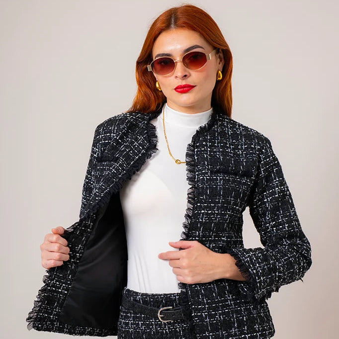 CHAQUETA TWEED E-F 8134.