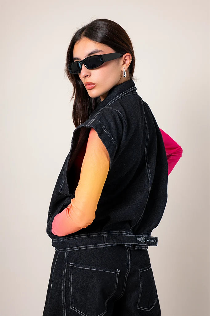 CHAQUETA CONVERTIBLE DENIM R-F 7799 - Kliquea