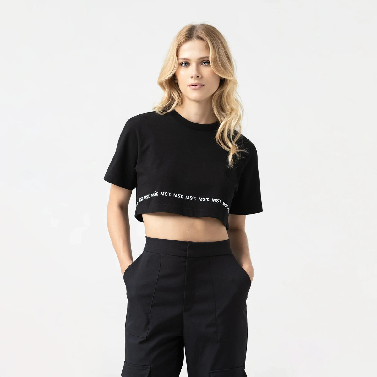 CHARLOTTE CROP TOP WOMEN BLACK