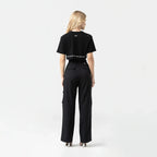 CHARLOTTE CROP TOP WOMEN BLACK