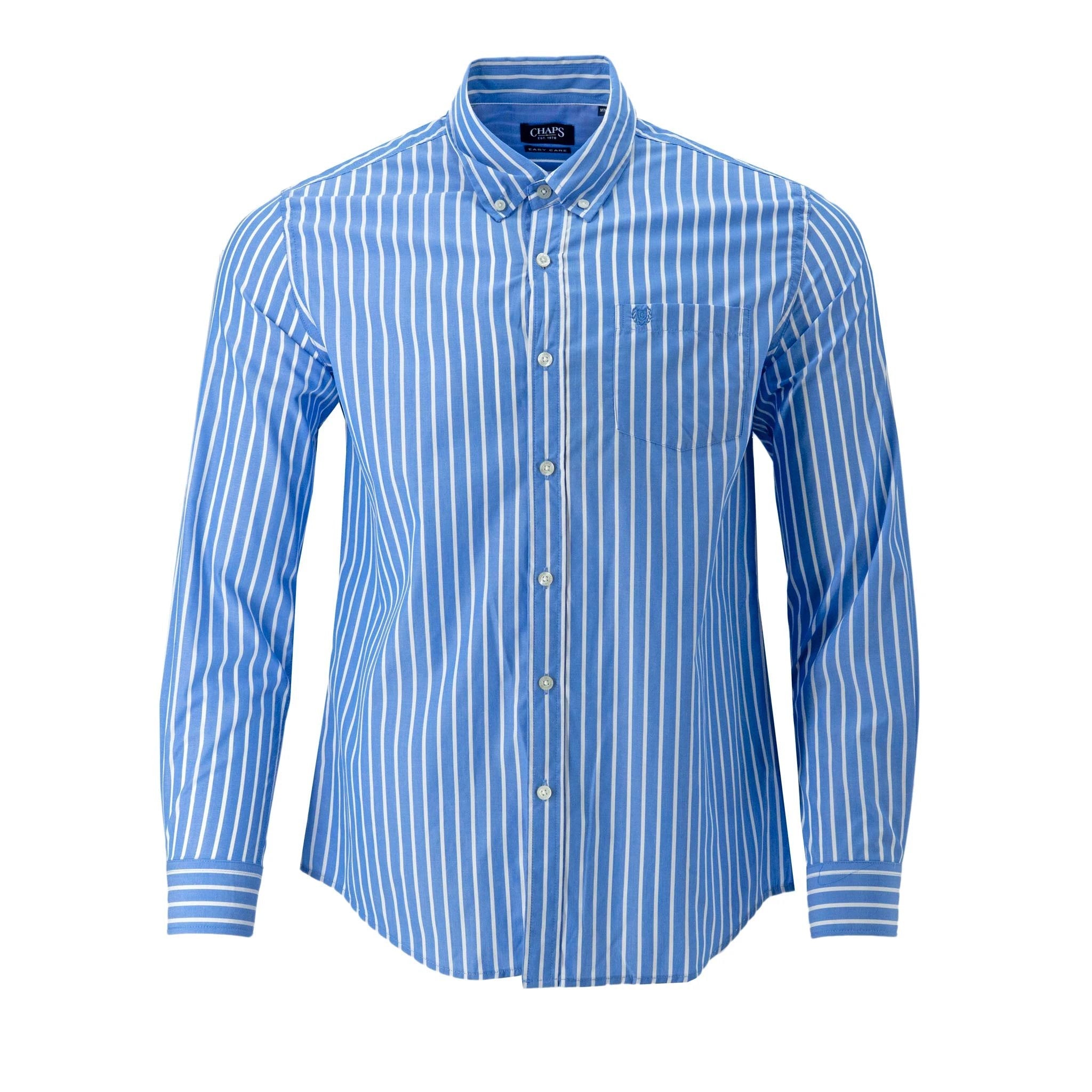 Camisa Chaps Mangas Largas Rayas Para Caballeros by Chaps