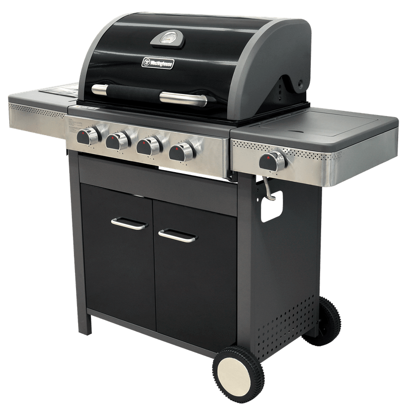 BARBACOA GAS 4 + 1 QUEMADORES ACERO INOXIDABLE 47,000 BTU