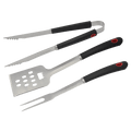 SET 3 PZ UTENSILIOS MANGO PLASTICO P/BBQ