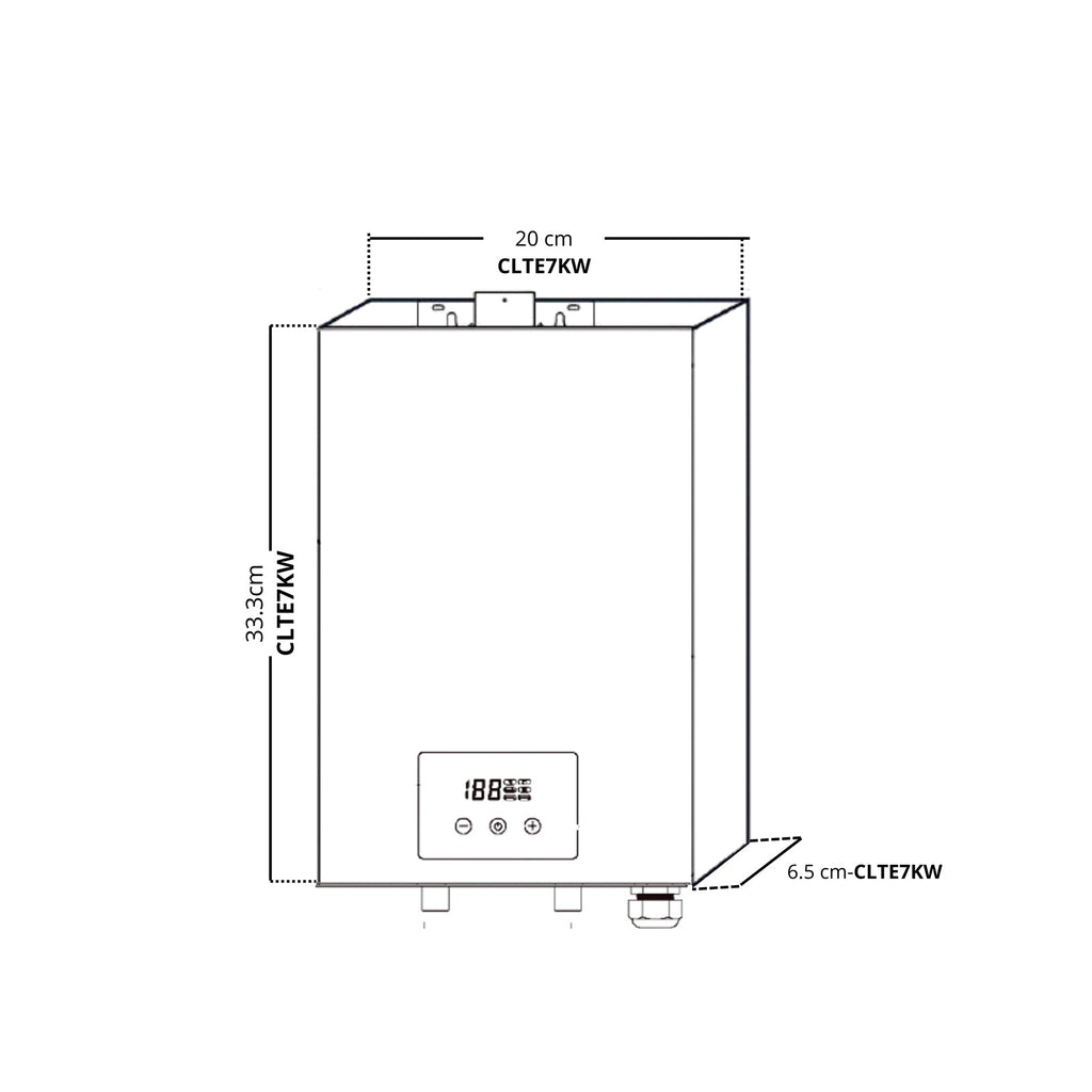 Calentador DRIJA CLTE7KW 10.5L (ELÉCTRICO)