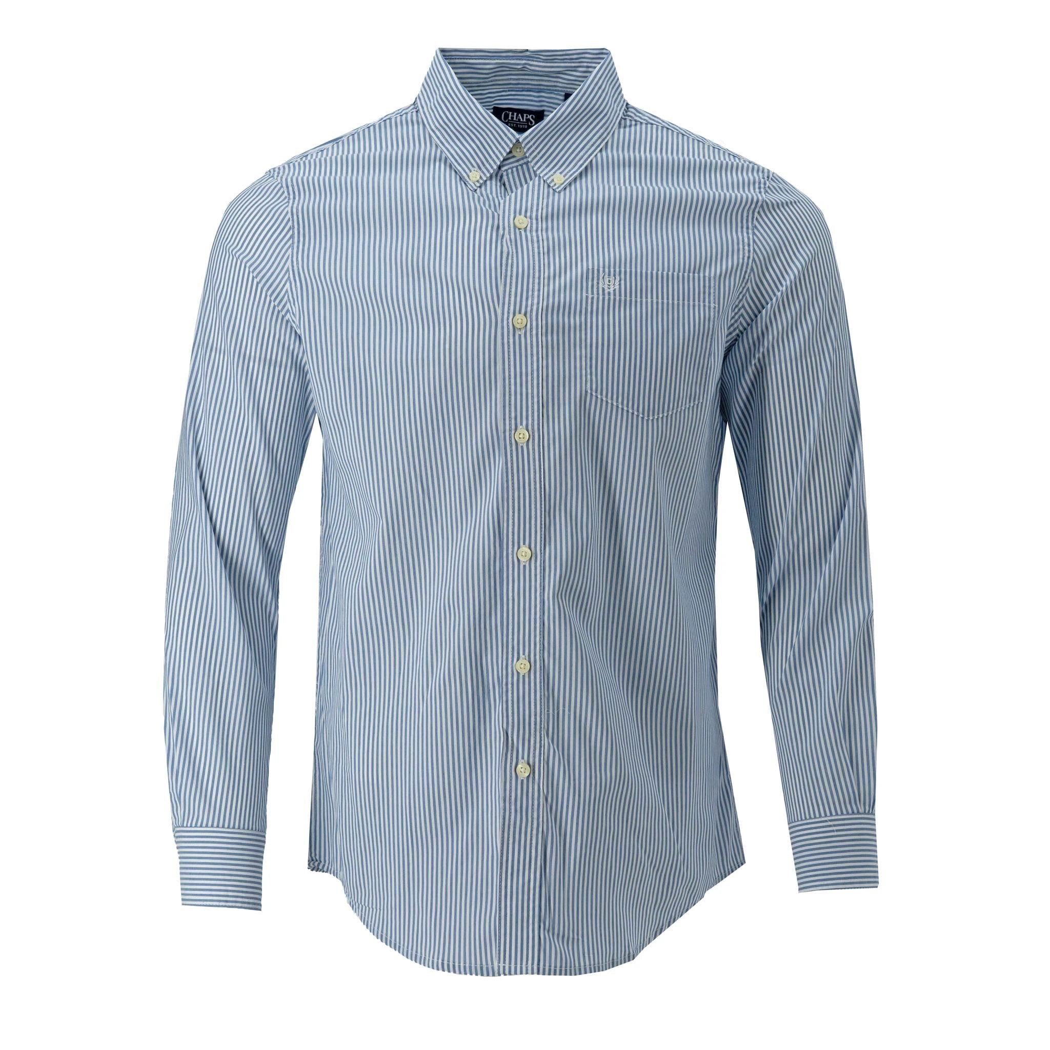 Camisa Chaps Mangas Largas Rayas Para Caballeros by Chaps