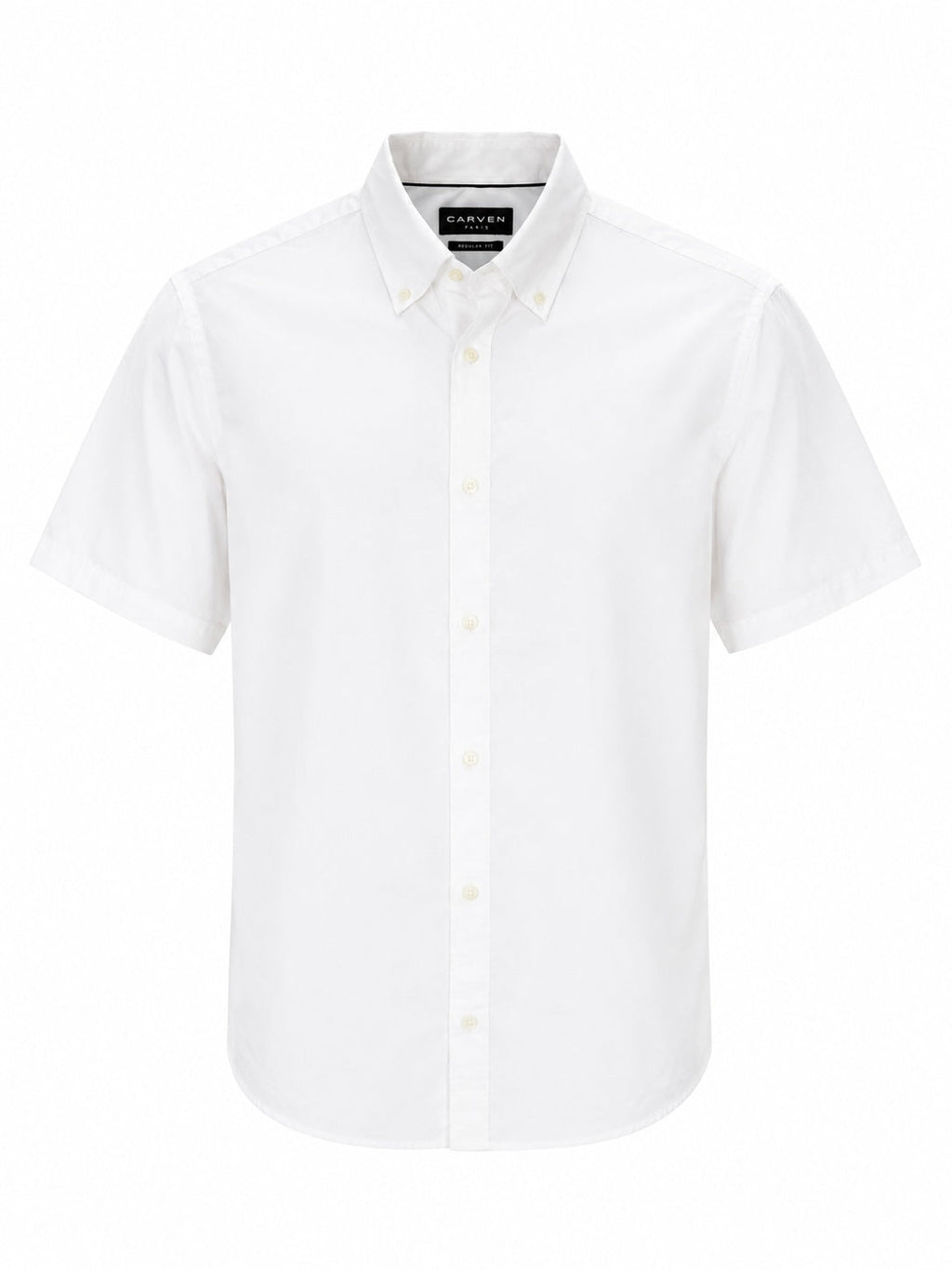 Camisa Carven Mangas Cortas Lisa para Caballeros