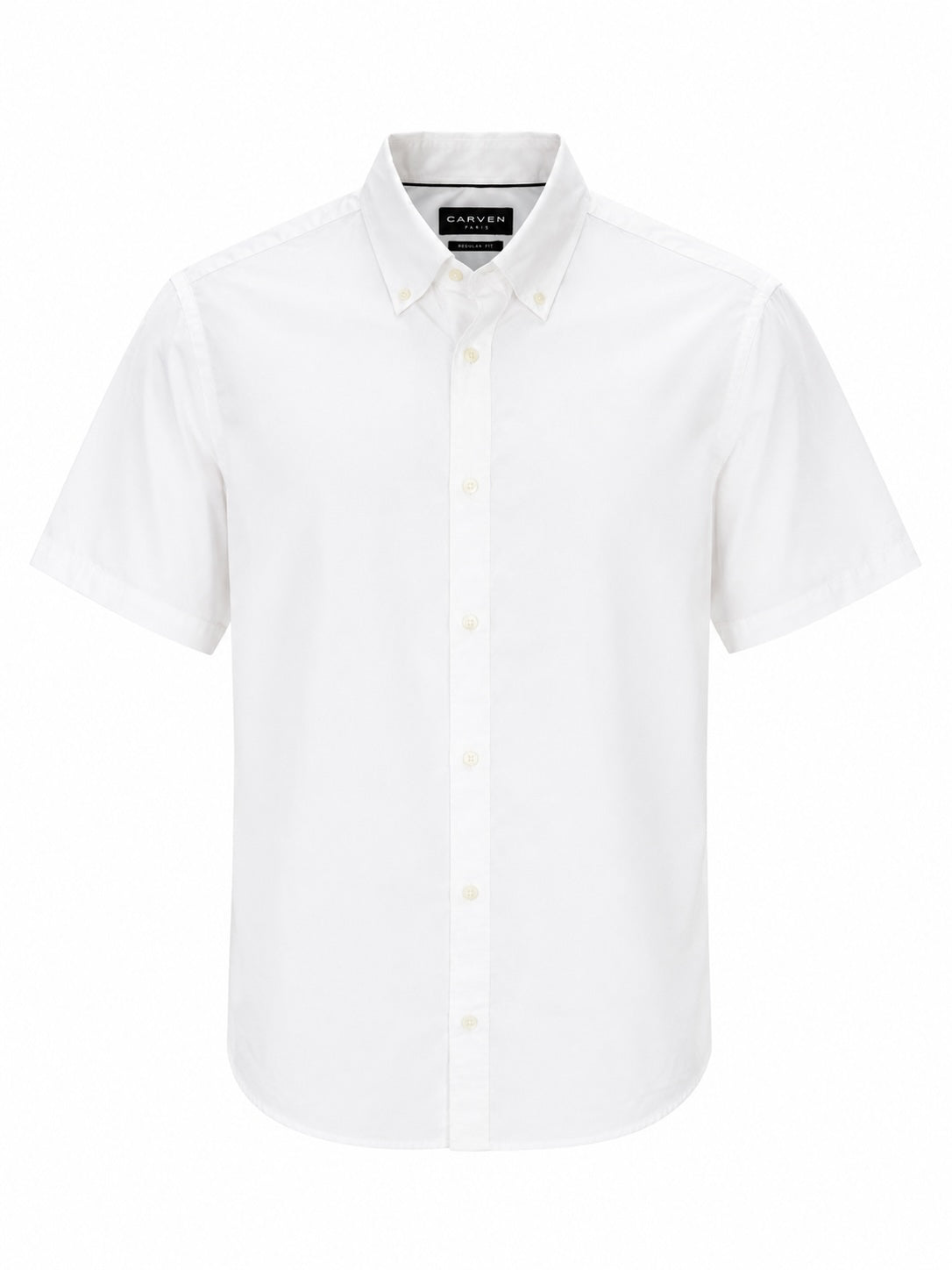 Camisa Carven Mangas Cortas Lisa para Caballeros