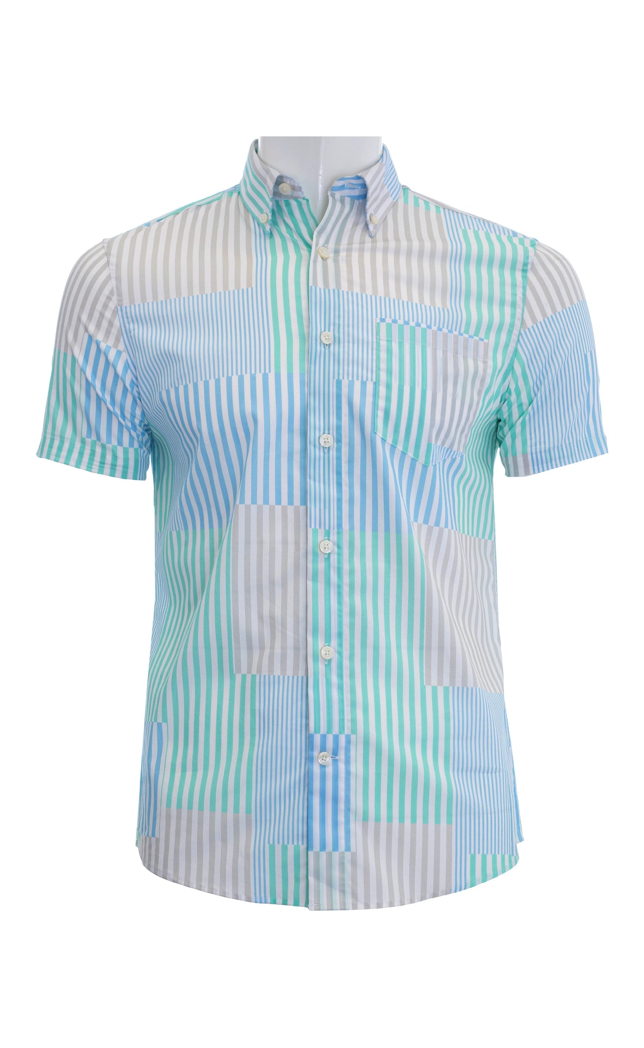 Camisa Carven Mangas Cortas Rayas P/ Caballeros by Carven