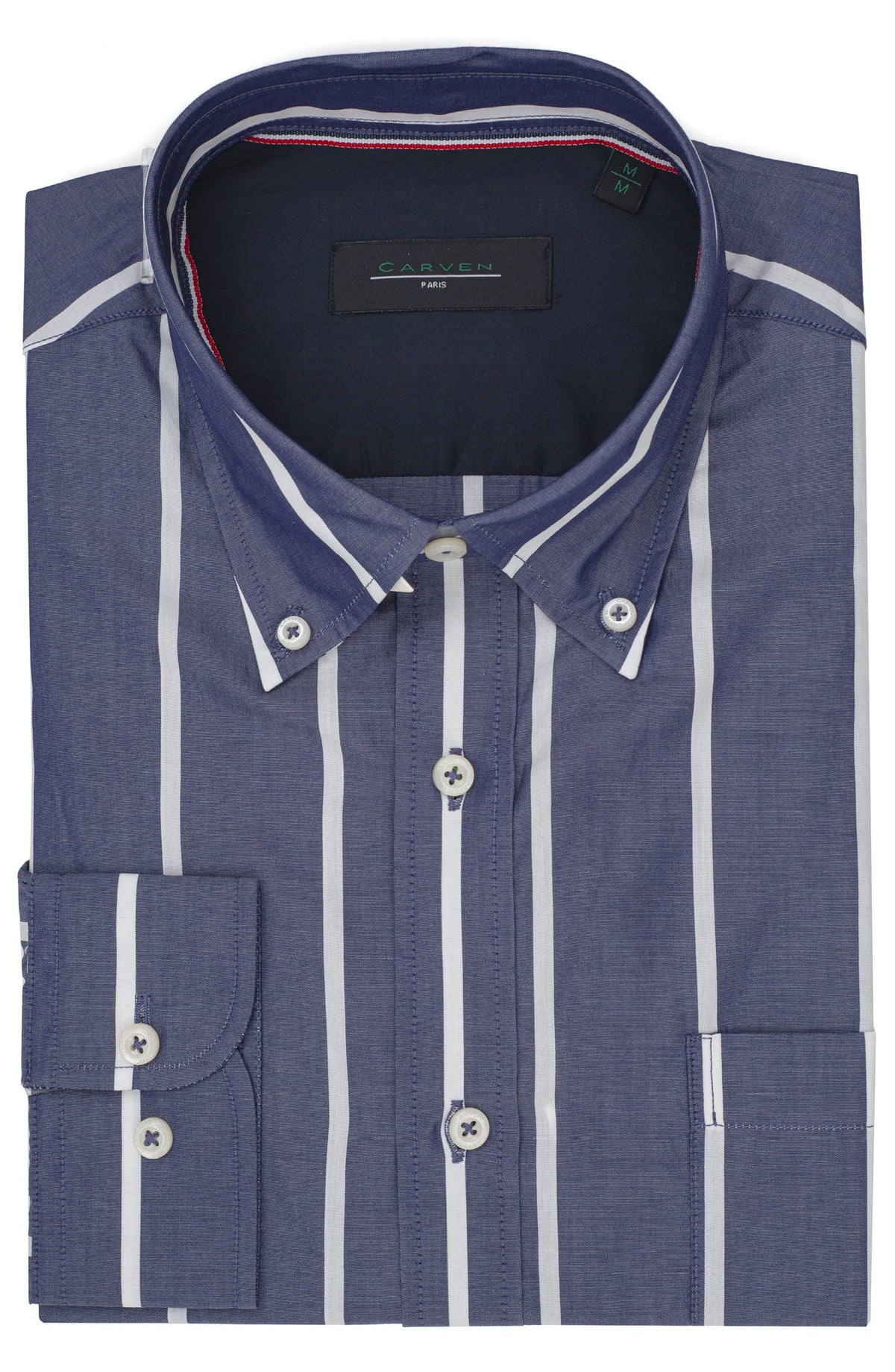 Moda hombre, color/material rayas, marca Carven