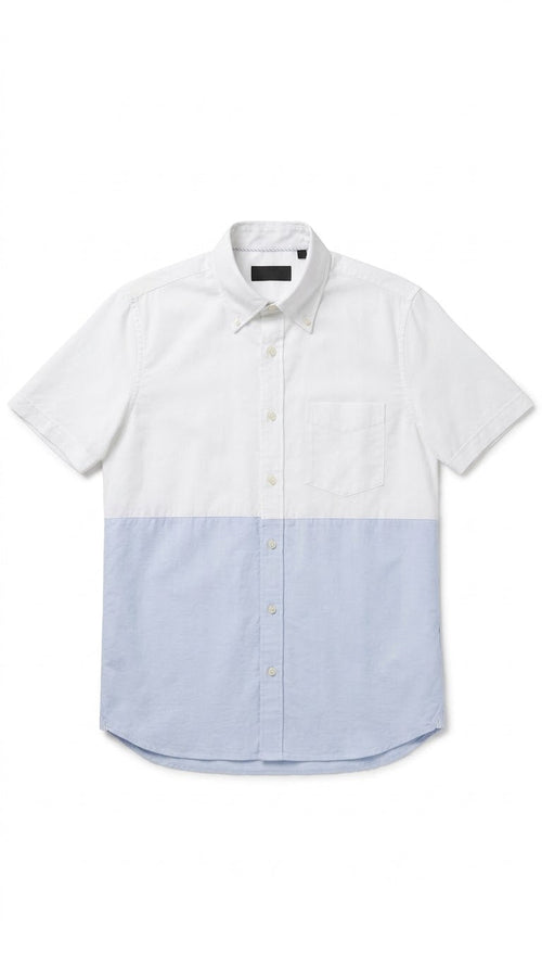 Camisa Carven Mangas Cortas Lisa para Caballeros