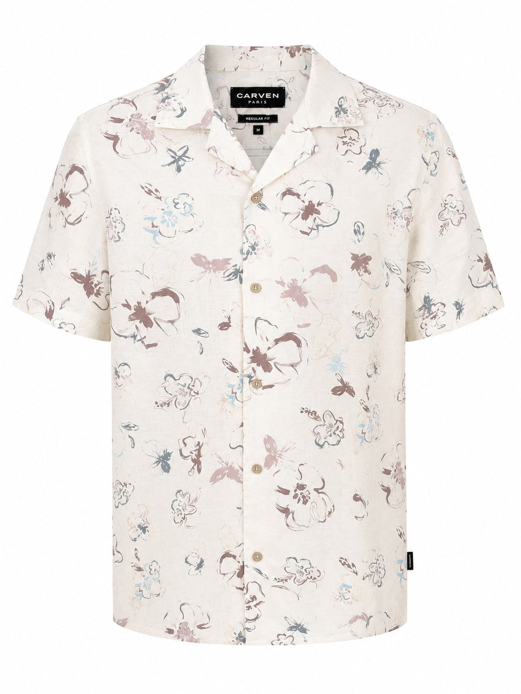 Camisa Carven Mangas Cortas Estampada para Caballeros