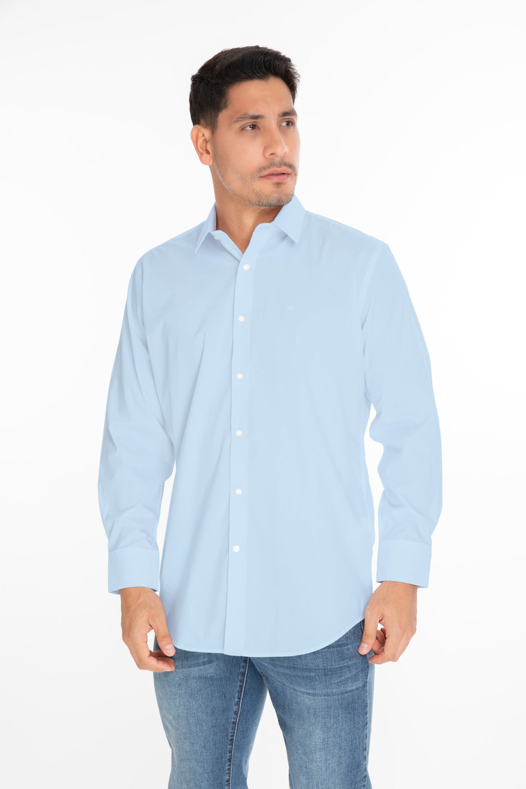 Camisa Oscar de La Renta Mangas Largas Lisa para Caballeros