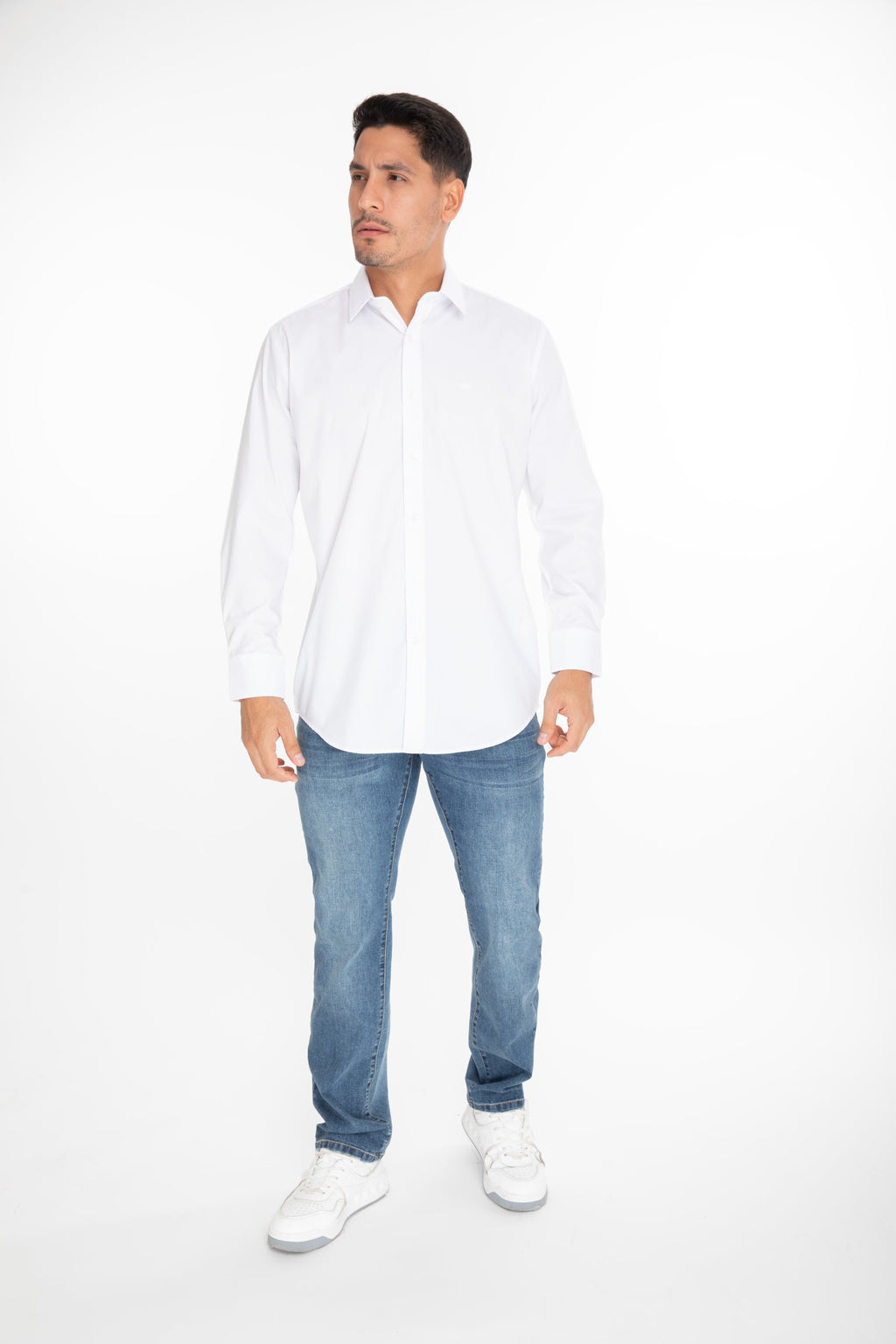 Camisa Oscar de La Renta Mangas Largas Lisa para Caballeros