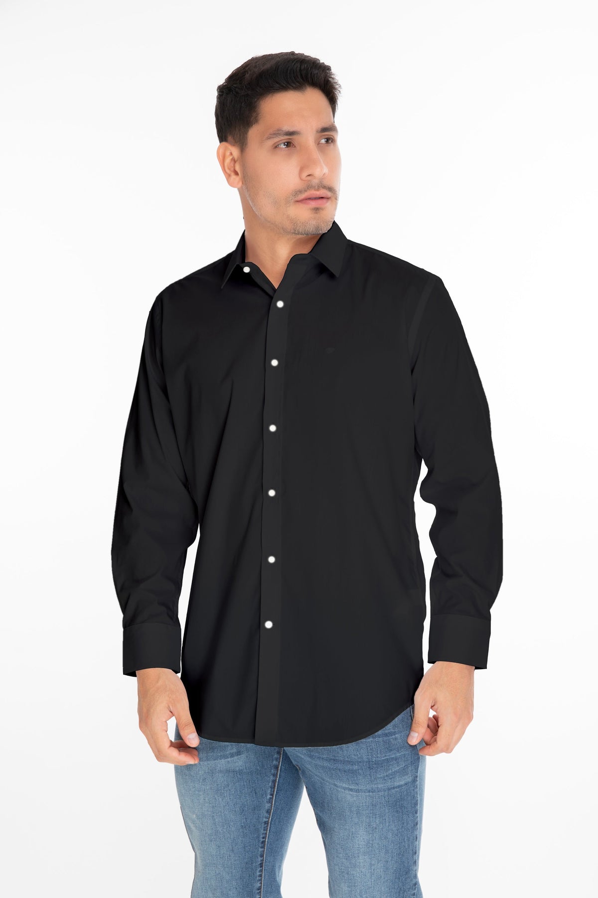 Camisa Oscar de La Renta Mangas Largas Lisa para Caballeros