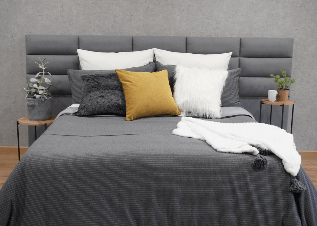 Elegant Merida Duvet Cover Set in soft white, featuring a smooth blend of cotton and polyester for full, queen, or king beds.