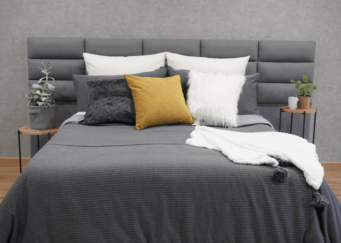 Elegant Merida Duvet Cover Set in soft white, featuring a smooth blend of cotton and polyester for full, queen, or king beds.