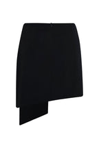 Falda seda imperial negro