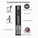 Sacacorchos Electrico Para Vino recargable De Vino Eléctrico 4 en 1