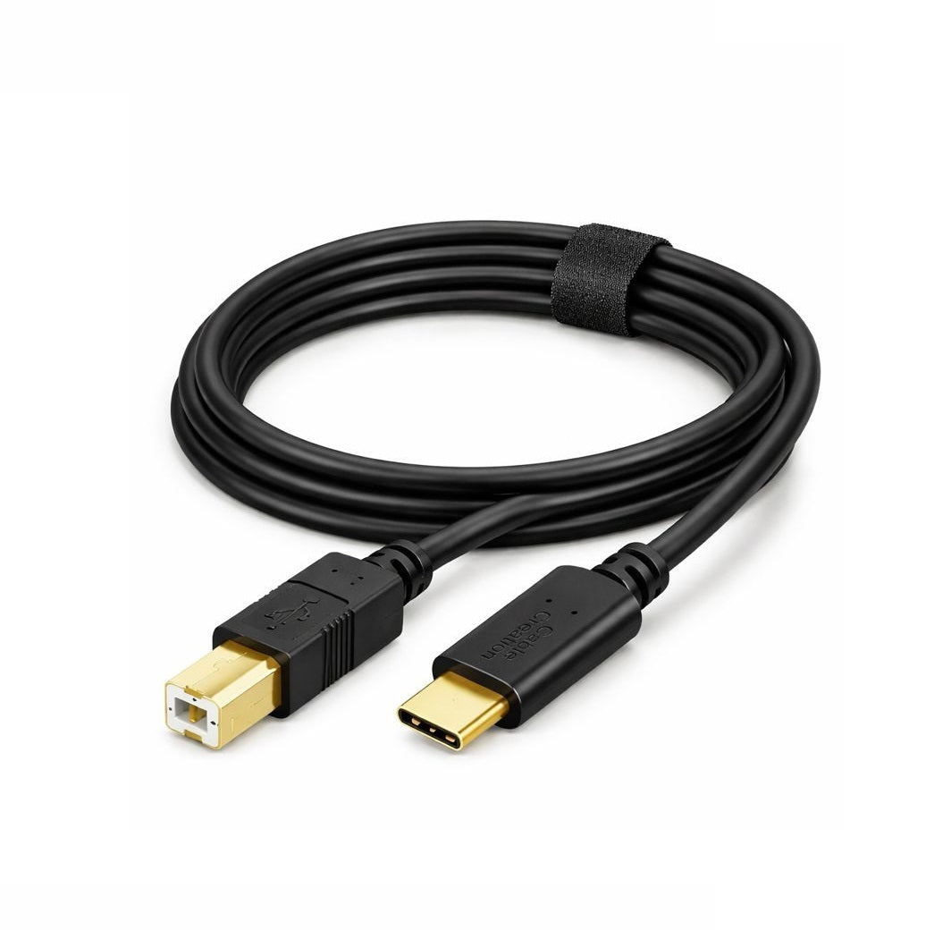 Cable USB-C a USB-B 2.0 para Impresoras, Escáneres y MIDI