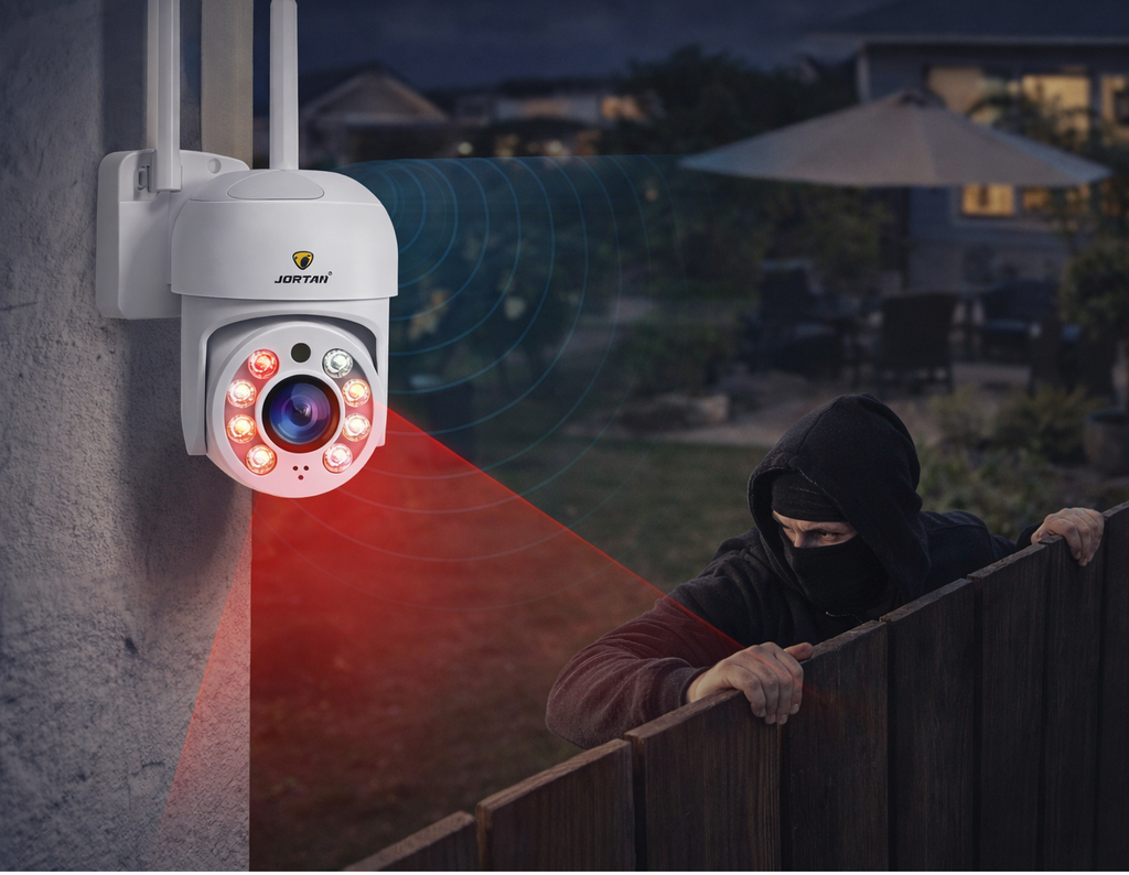 Cámara De Vigilancia WiFi HD Con Visión Nocturna Y Monitoreo Inteligente