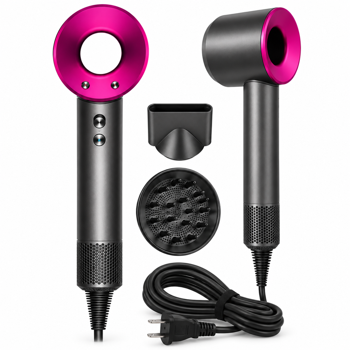 Secador De Cabello Sin Aspas Con Motor Digital – Secado Rápido Y Control De Temperatura