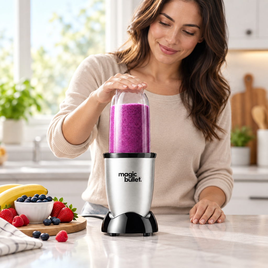 Licuadora Personal Magic Bullet De 250W Con Vasos Y Accesorios (11pcs)