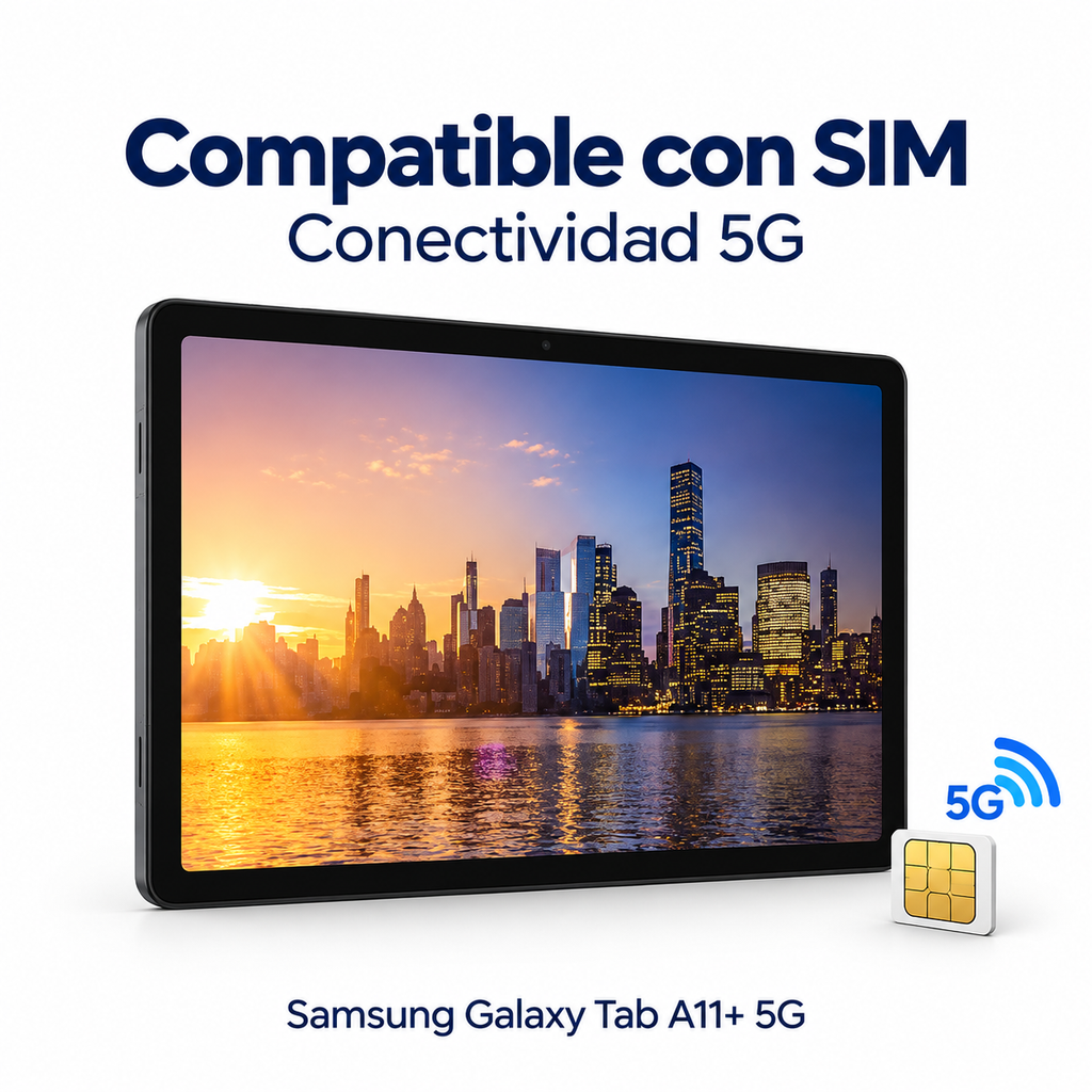 Tableta Samsung Galaxy Tab A11+ 5G De 11” Y 128GB/6GB RAM SM-X238U