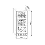 Vinera Empotrable DRIJA LED Acero Inoxidable CHIARETTO 31