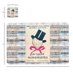 Individuales Reversibles set de 6 rectangular 41*27 cm + 6 Portavasos Humoristes