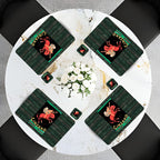 Individuales Reversibles set de 6 rectangular 41*27 cm + 6 Portavasos Humoristes