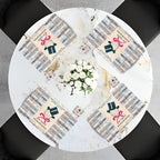 Individuales Reversibles set de 6 rectangular 41*27 cm + 6 Portavasos Humoristes