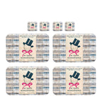 Individuales Reversibles set de 6 rectangular 41*27 cm + 6 Portavasos Humoristes