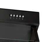 Extractor de Grasa DRIJA LED Acero Inoxidable Negro COMPATTO 60 BLACK