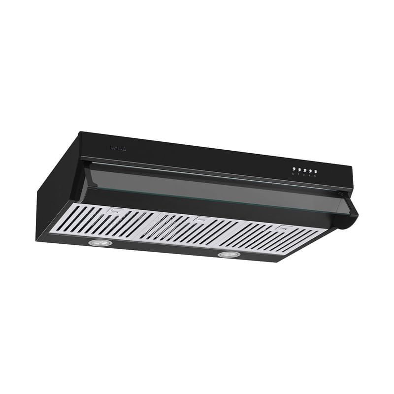 Extractor de Grasa DRIJA LED Acero Inoxidable Negro COMPATTO 76 BLACK