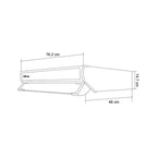 Extractor de Grasa DRIJA LED Acero Inoxidable Negro COMPATTO 76 BLACK