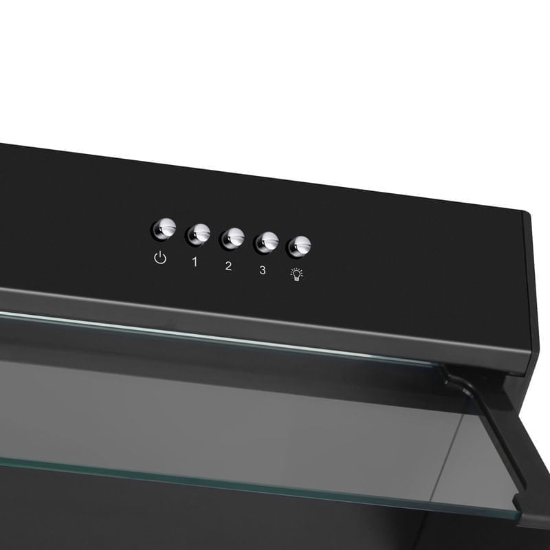 Extractor de Grasa DRIJA LED Acero Inoxidable Negro COMPATTO 90 BLACK