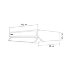 Extractor de Humo de Pared Drija M/SLIMTOUCH76 Touch Acero