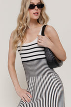 Vestido Active Basic sin Mangas Rayas para Damas