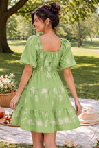 Vestido Available Mangas Cortas Estampado para Damas