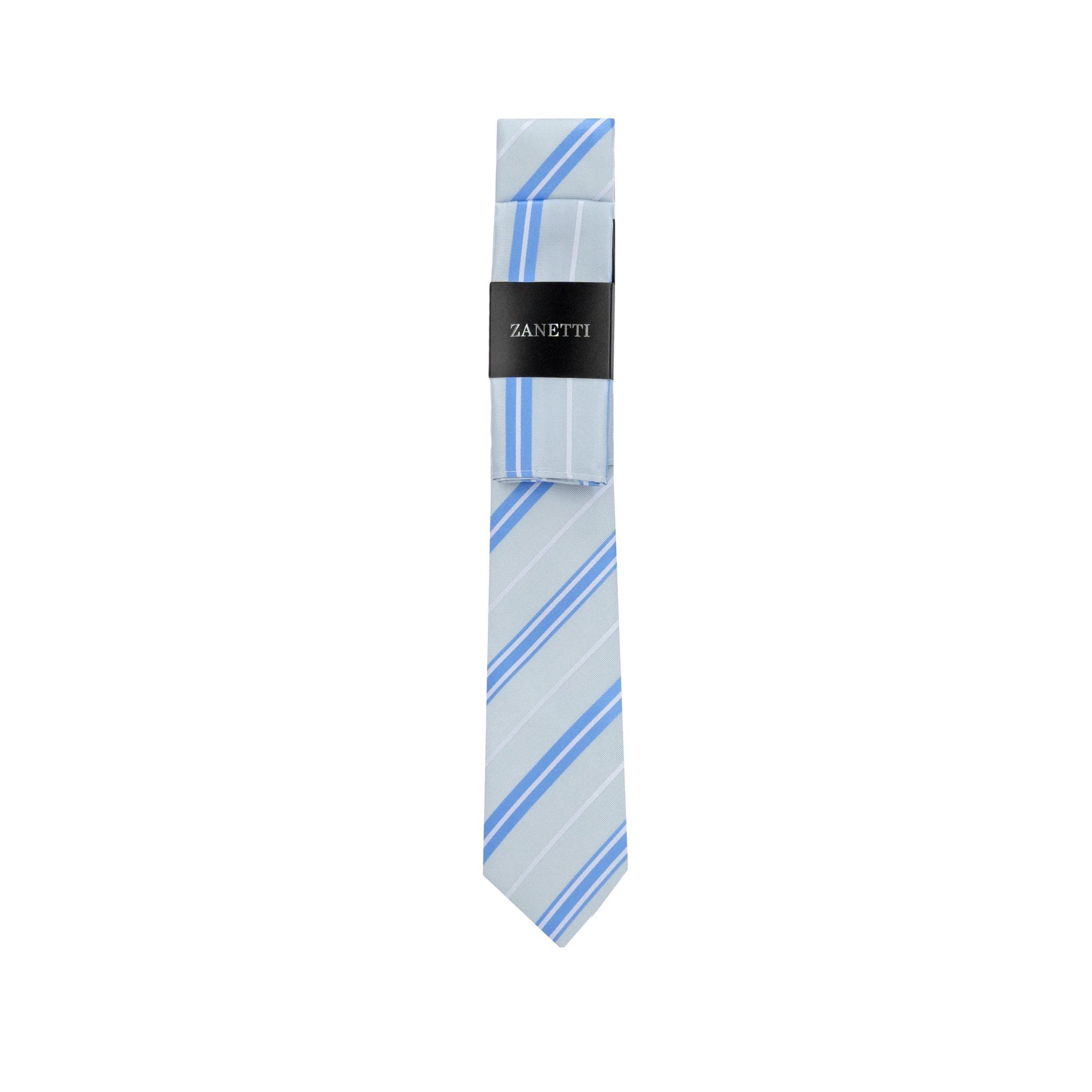 Corbata y Pañuelo Zanetti Set Estampada P/ Caballeros by Zanetti