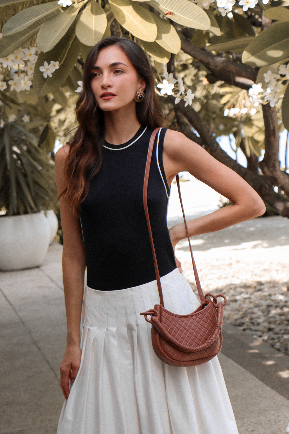 Saddle Mini, Shoulder Bag - Brandy