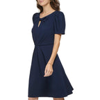 Vestido Donna Karan Mangas Cortas Liso Para Damas by Donna Karan (dkny)