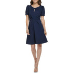 Vestido Donna Karan Mangas Cortas Liso Para Damas by Donna Karan (dkny)