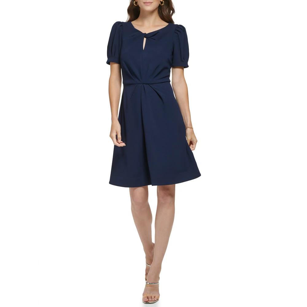 Vestido Donna Karan Mangas Cortas Liso Para Damas by Donna Karan (dkny)