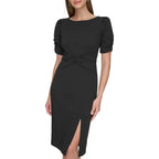 Vestido Donna Karan Mangas Cortas Liso Para Damas by Donna Karan (dkny)