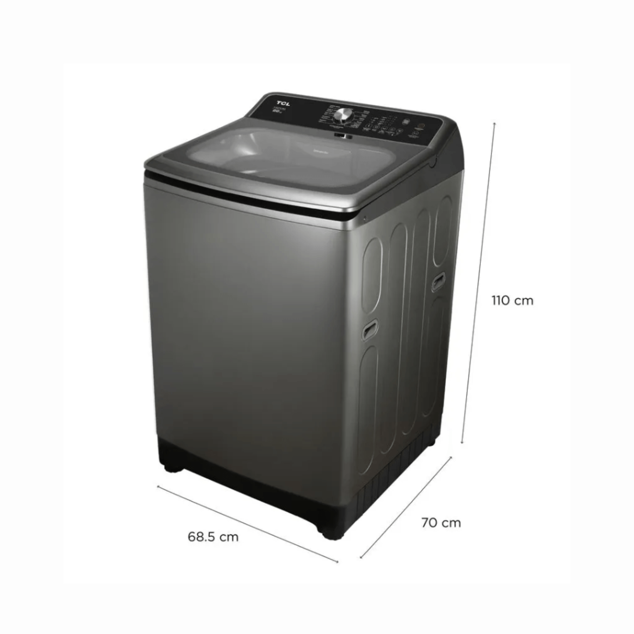 LAVADORA 21KG (F321TLRG) GRIS TCL