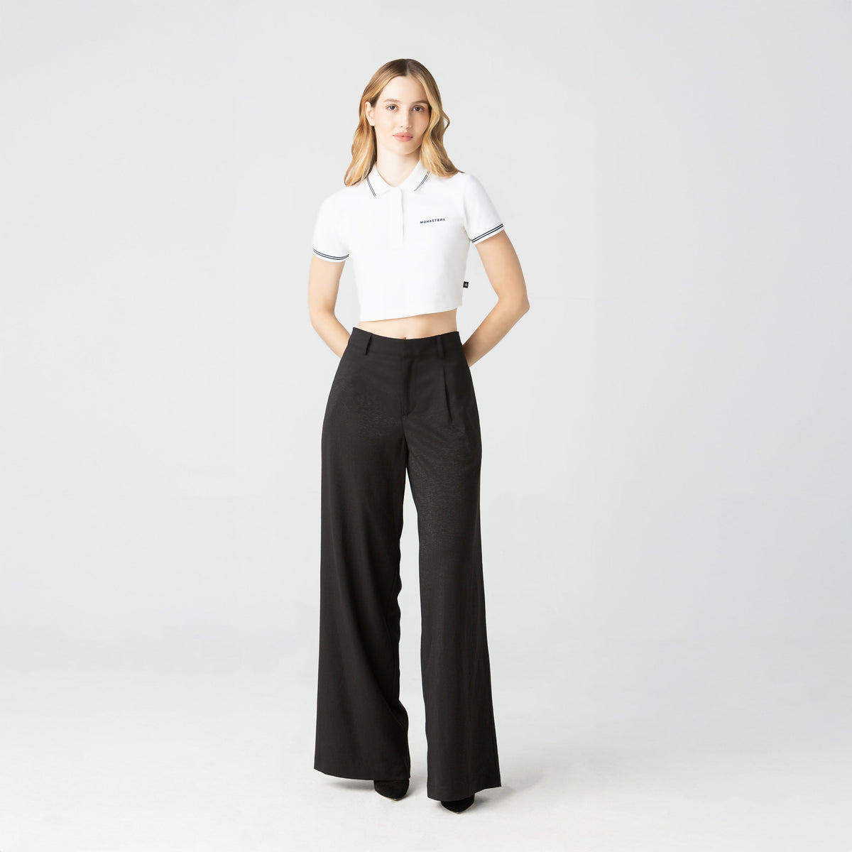 Pant women, color/material negro, marca Monastery – vista 3