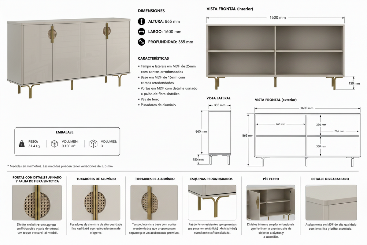 BUFFET MARSALA OFF WHITE