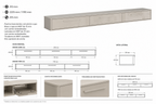 MUEBLE TV FLOTANTE BALI 2.2OM - OFF WHITE